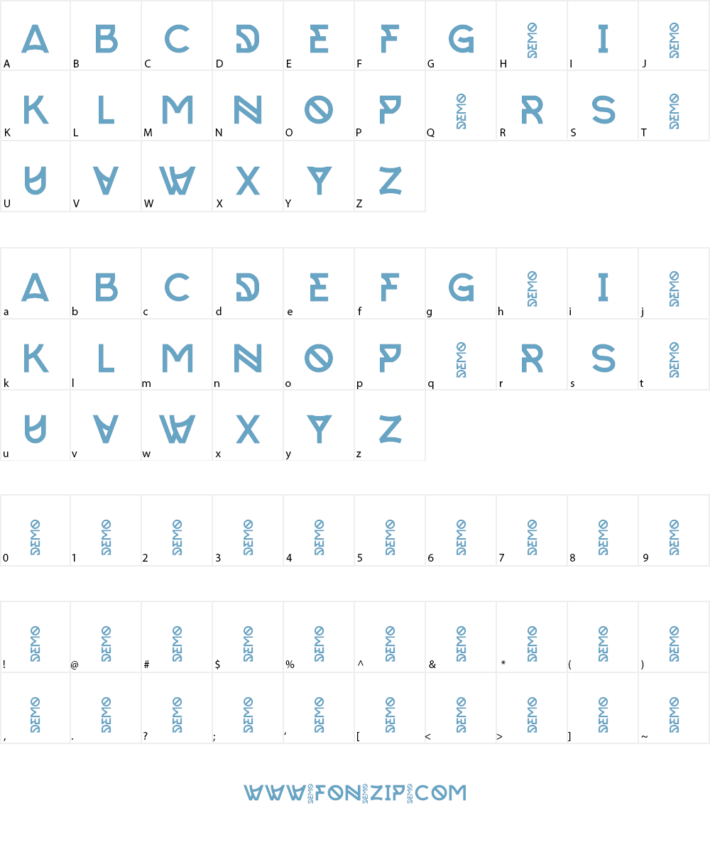 Zilap Sound Personal Use Font Character
